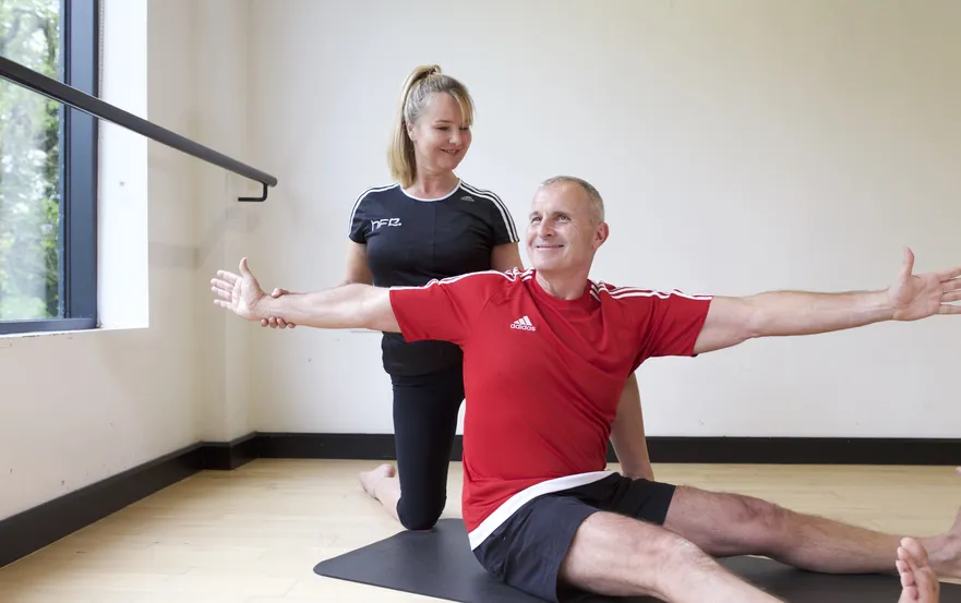Older adults pilates rehabilitation therapy